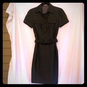 Short Sleeved Charcoal Calvin Klein Dress. Size 2